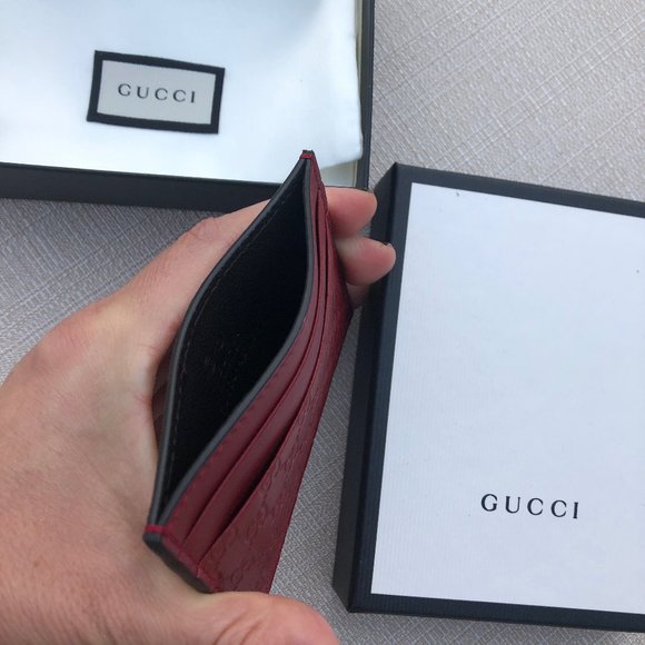 COPY - Gucci GG Microguccissima Cardholder Card Case Red NEW IN BOX - Picture 10 of 12